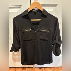 Express Women's Black Blouse